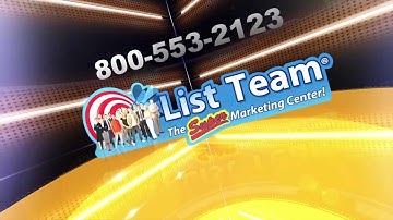 List Team - Mailing Lists, Email & Video Marketing 2 - Consumer & Business Lists. www.ListTeam.com