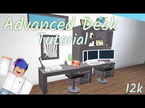 Bloxburg Advanced Desk Tutorial 12k Youtube