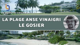 La plage Anse Vinaigri du Gosier en Guadeloupe