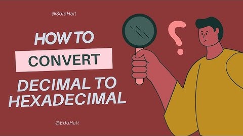 Decimal to Hexadecimal conversion | IT | UGC NET Paper 1