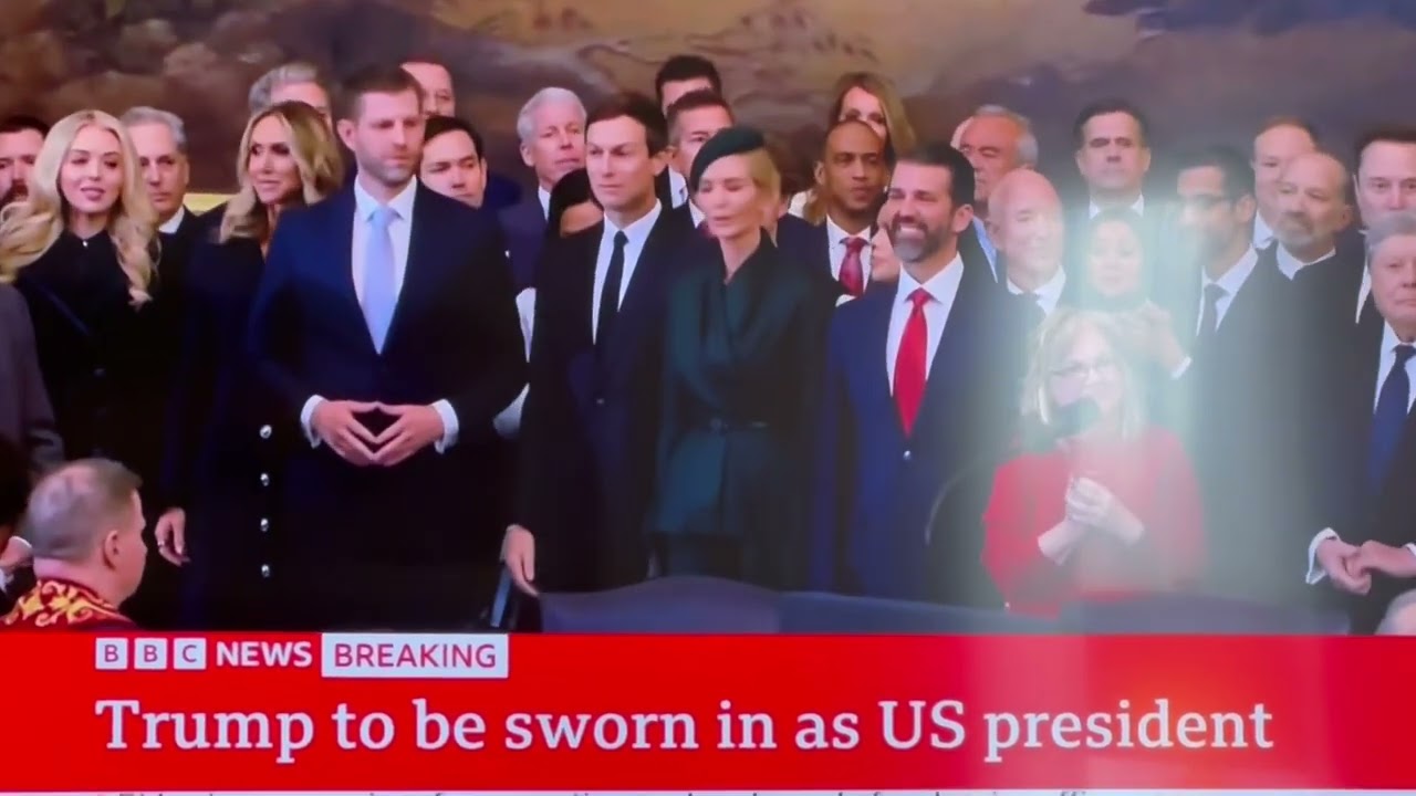 Eric Trump gives NWO hand signal at inauguration!