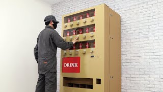 自動販売機つくってみた【ダンボール工作】Production prosses of Vending Machine-Cardboard DIY
