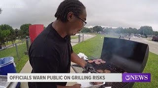 Fire officials spread grill safety awareness