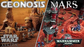 GEONOSIS / MARS Gaming Table ! Star Wars Legion / 40k Scenery Tutorial