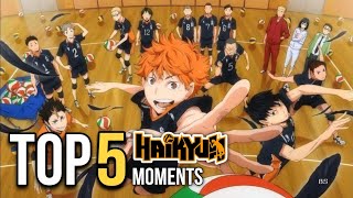 5 BEST MOMENT of everyone's beloved series| WITH HONOURABLE MENTIONS #haikyuu #anime