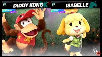 Super Smash Bros Ultimate Amiibo Fights – Diddy Kong vs the World #73 Diddy vs Isabelle