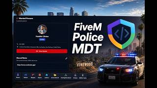 FiveM  MDT Police & Justice (QB/ESX/QBOX) [EN/FR]