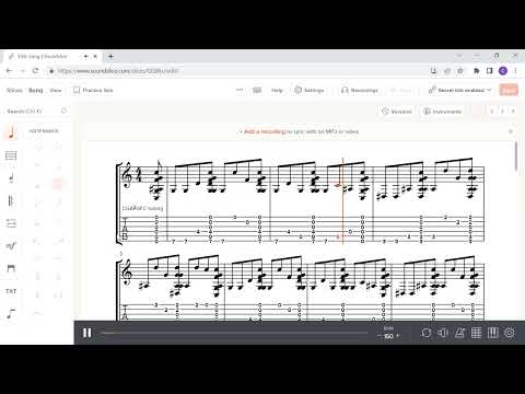 Tabs for "Ben Howard explains his 'pick and go' acoustic guitar technique and plays new song" vid