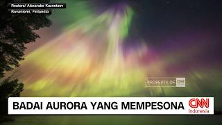 Badai Aurora yang Mempesona di Langit Finlandia
