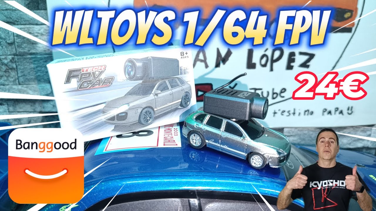 Micro Coche - Carro RC Wltoys 6401 1/64 FPV Unboxing 📦 & Análisis 📊. Gentileza de Banggood 😎