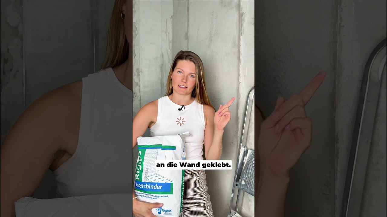 So klebst du eine Gipskartonwand an die Wand