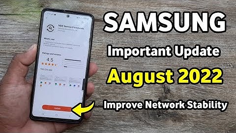 Samsung Important Update August 2022 | A50 A50S A51 A52 A52S A71 A31 A21S M21 M31 M31S M51 M31S F62