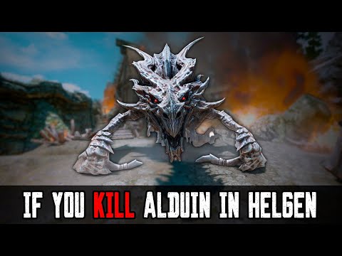 Skyrim ٠ What happens if you kill Alduin in Helgen