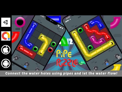Game template - Pipe Puzzle - 2D Game