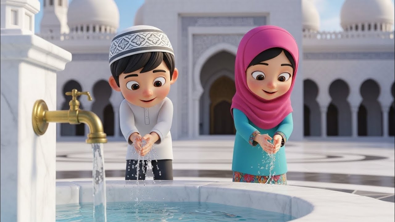 “Morning Dua for Kids | 3D Islamic Cartoon for Children 🌙✨”