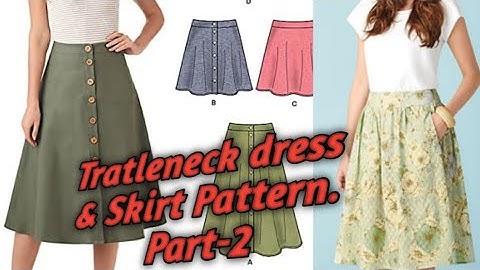 How to draft and sew a turtleneck neckline? Simple steps, easy tutoria, skirt pattern| Ep2