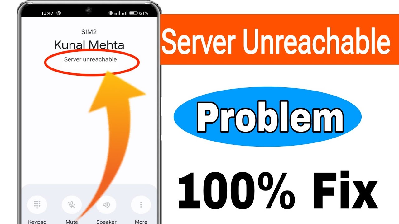 server unreachable problem fix || call nahi lag rha hai kya kare ...