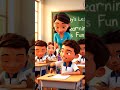 Learning is Fun! Kids Classroom English Lesson | 3D Animation #shorts #aicartoon