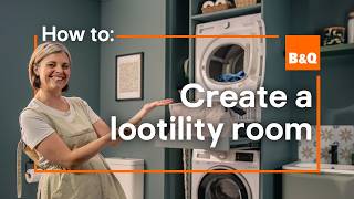How to create a lootility room – vertical washer-dryer cupboard with @KateHewittHome 🚽 🧻 | B&amp;Q