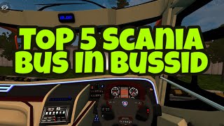 TOP 5 Scania Bus In Bus Simulator Indonesia | Bussid Malayalam | Kerala Bus Mod Livery-Bussid tamil