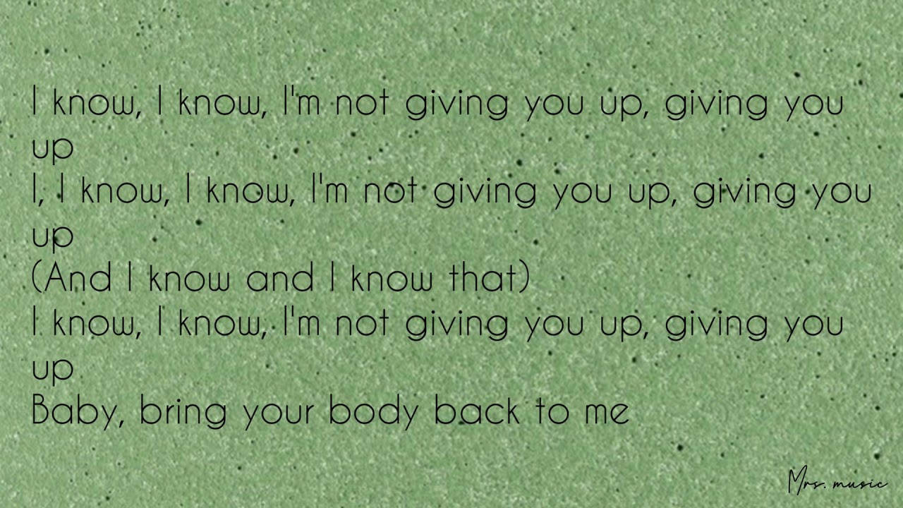 Body Back —Gryffin ft. Maia Wright Lyrics (slowed) YouTube