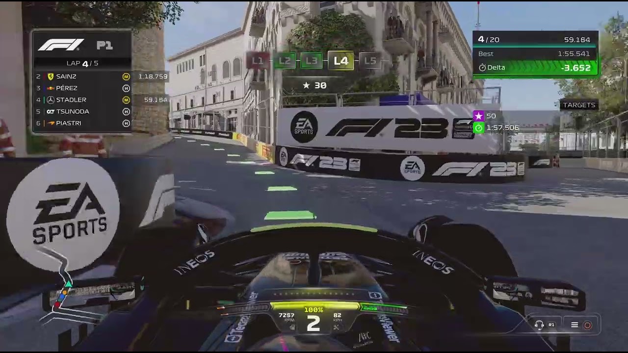 F1 23 Baku Circuit P1 was a mess from the start 😬🏎️🎤