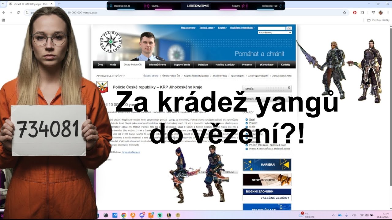 Metin kauzy: Za krádež yangů na Draxii do vězení?
