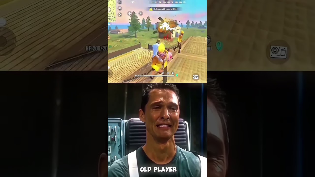 old back free fire game play 🥺 