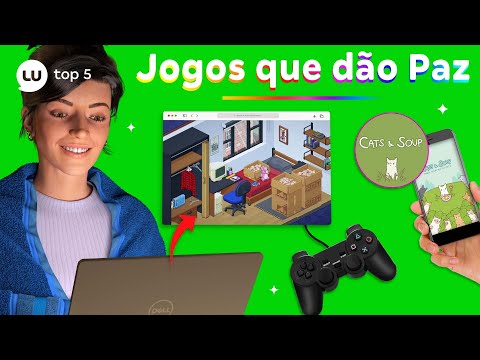 TOP 5 MELHORES JOGOS RELAXANTES. DE GATOS E SOPA A ABZÛ | Canal da Lu - Magalu