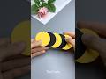 How to make 1 Minute DIY bee 🐝  #shorts #papercrafts #tinycrafts