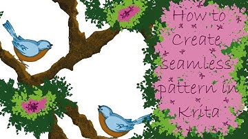 How to create seamless patterns in KRITA #KRITA