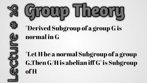 Derived Subgroup of G is Normal in G