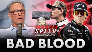Heim Wins Brickyard, Hocevar Flips Bird + F1 Weekend Review | SPEED