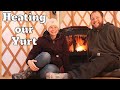 How we HEAT our OFF GRID Yurt // Ep. 14