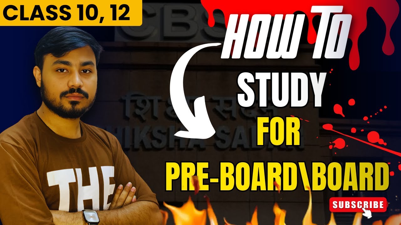 How to Study for Preboard Exams🔥| Don't make this Mistake | Class 10/12 ...