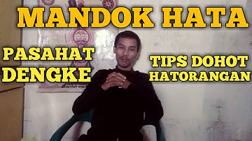 Mandok hata pasahat dekke manghopol boru - ulaon di jabu