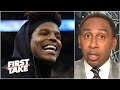 Stephen A. reacts to a radio host telling Cam Newton not to showboat with the Patriots | First Take