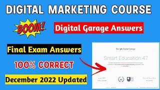 Google Digital Marketing Garage Certification Final Exam Answers | 2022 December updated