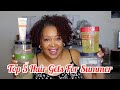 TOP 5 FAVORITE HAIR GELS FOR SUMMER | FIGHTS FRIZZ &amp; HUMIDITY | LOW POROSITY NATURAL HAIR