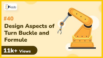 Design Aspects of Turn Buckle & Formula - Design Against Static Loads - Machine Design 1