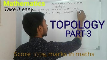 Topological space /Mathematics /M.A /M.Sc