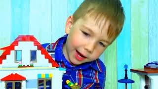 Children built houses and play toys Video for children 20 series