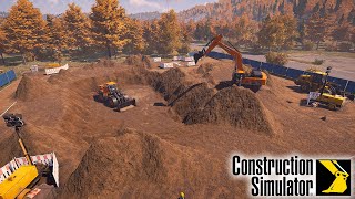 Timelapse👷‍♂️Multiplayer👷‍♂️ Gameplay 🚧 Office Building Part 1 E.U. Map 🚧Construction Simulator 23
