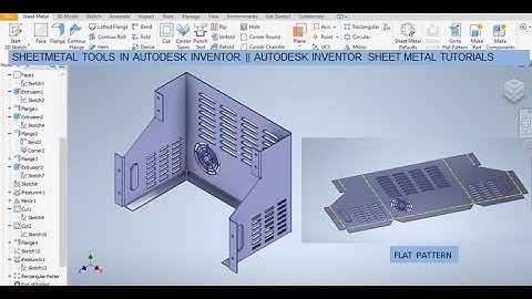 Autodesk Inventor Sheet metal practice 3d Drawing || Sheet metal Flat Pattern || Inventor Tutorials