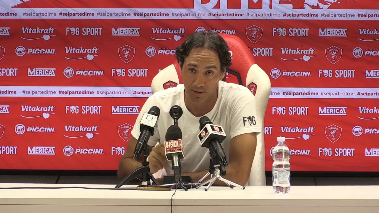 Conferenza di Nesta pre gara Perugia Novara