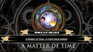 A Matter of Time A HUD clock widget SKYRIM SE INDONESIA 1.5.97 SEXKAI