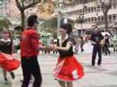 People dancing rockabilly in Naha.