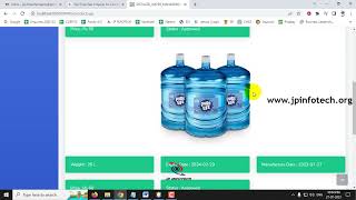 Distilled Water Management System | Water Supply Management System | Java Final Year Project 2024 screenshot 1