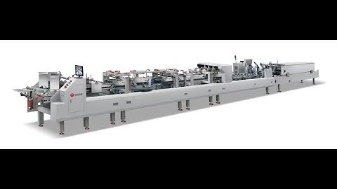 B flute corrugated box  automatic folder gluer machine