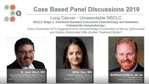 Case Based Panel Discussion - Stage3 NSCLC - Checkmate 227 Immuno Combo, Another Treatment Option?
